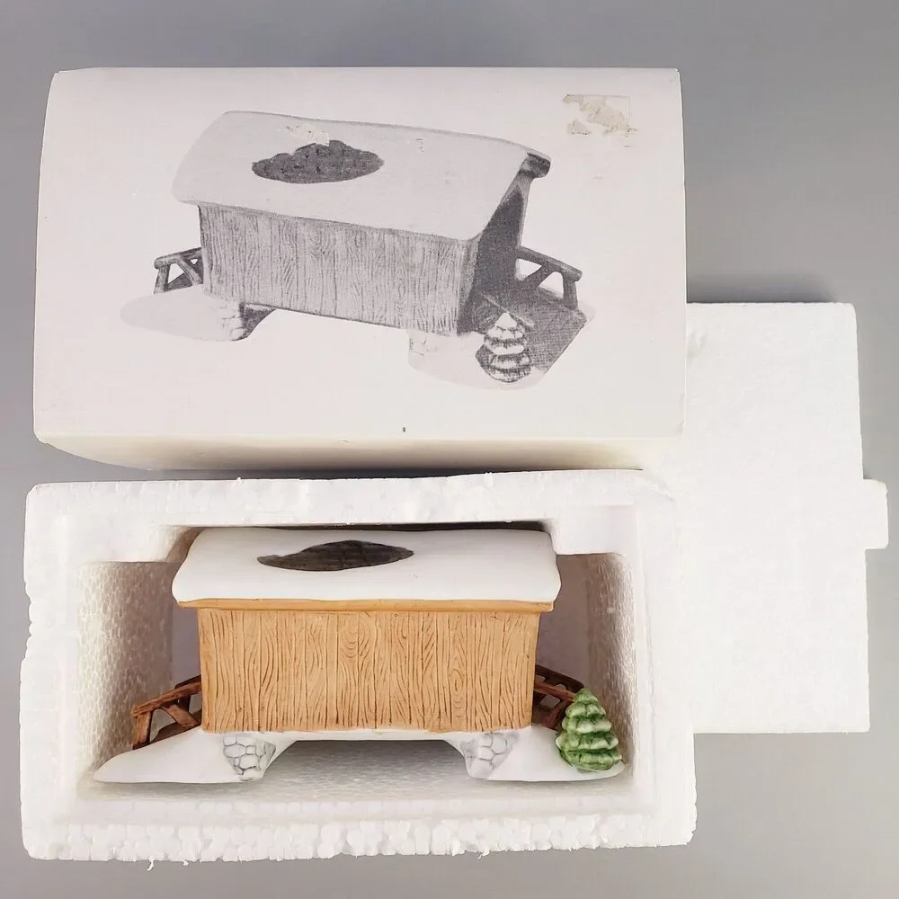 Dept 56 Heritage Village Covered Wooden Bridge 6531-5 Ceramic Christmas Village
